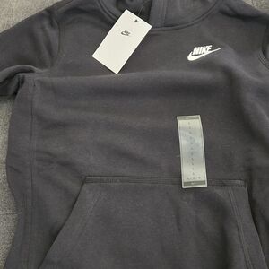 Nike Boys Black Hoodie with Logo
